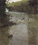 Frits Thaulow The Lysaker River in Summer (nn02) oil painting on canvas